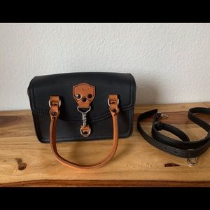 Saddleback Leather bag with contrasting leather